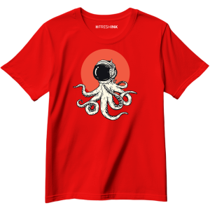 octopus astronaught red freshink