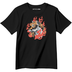 tiger fire black freshink